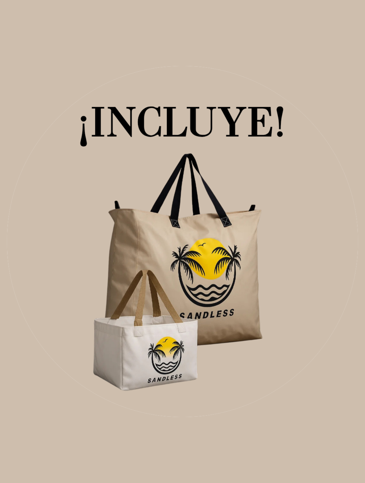 Incluye bolsa y cubo